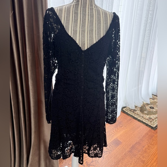 ByTimo Elegant Black Lace Floral Dress size L - Picture 3 of 6